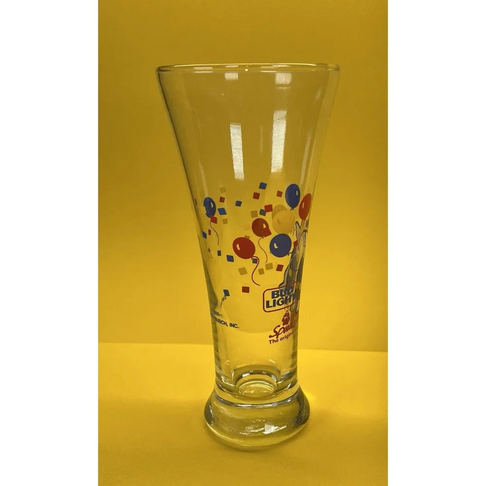 1987 Bud Light Beer Spuds‎ MacKenzie, The Original Party Animal Glass